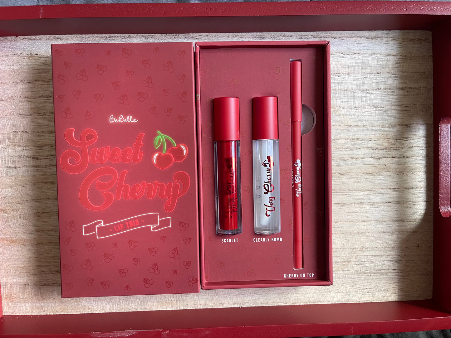 Sweet Cherry lip trio