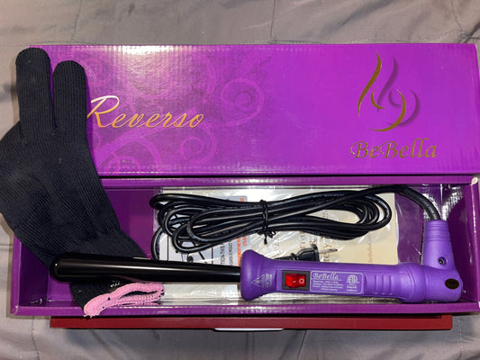 Purple hair curler