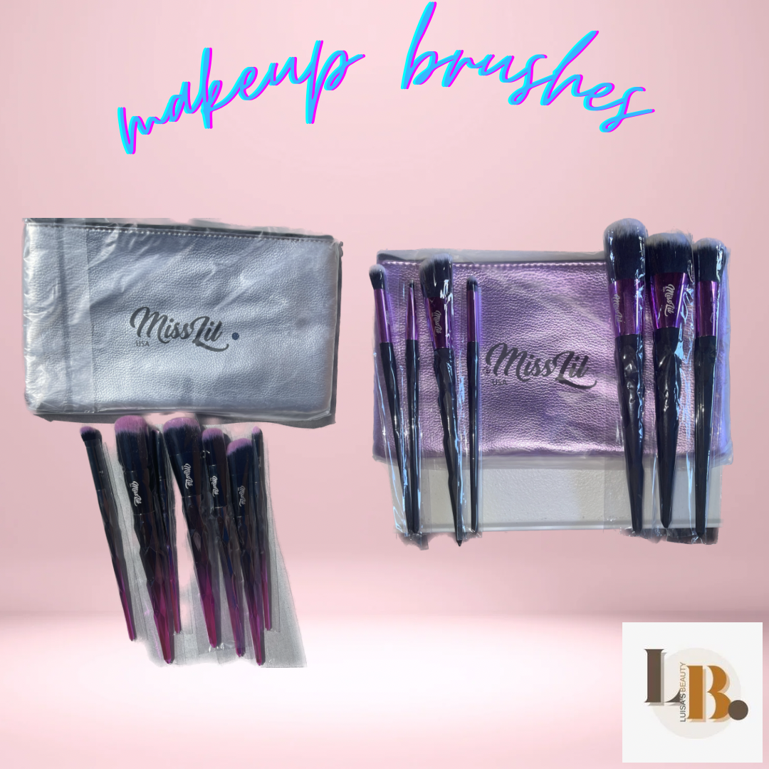 7pc Brush and Bag set